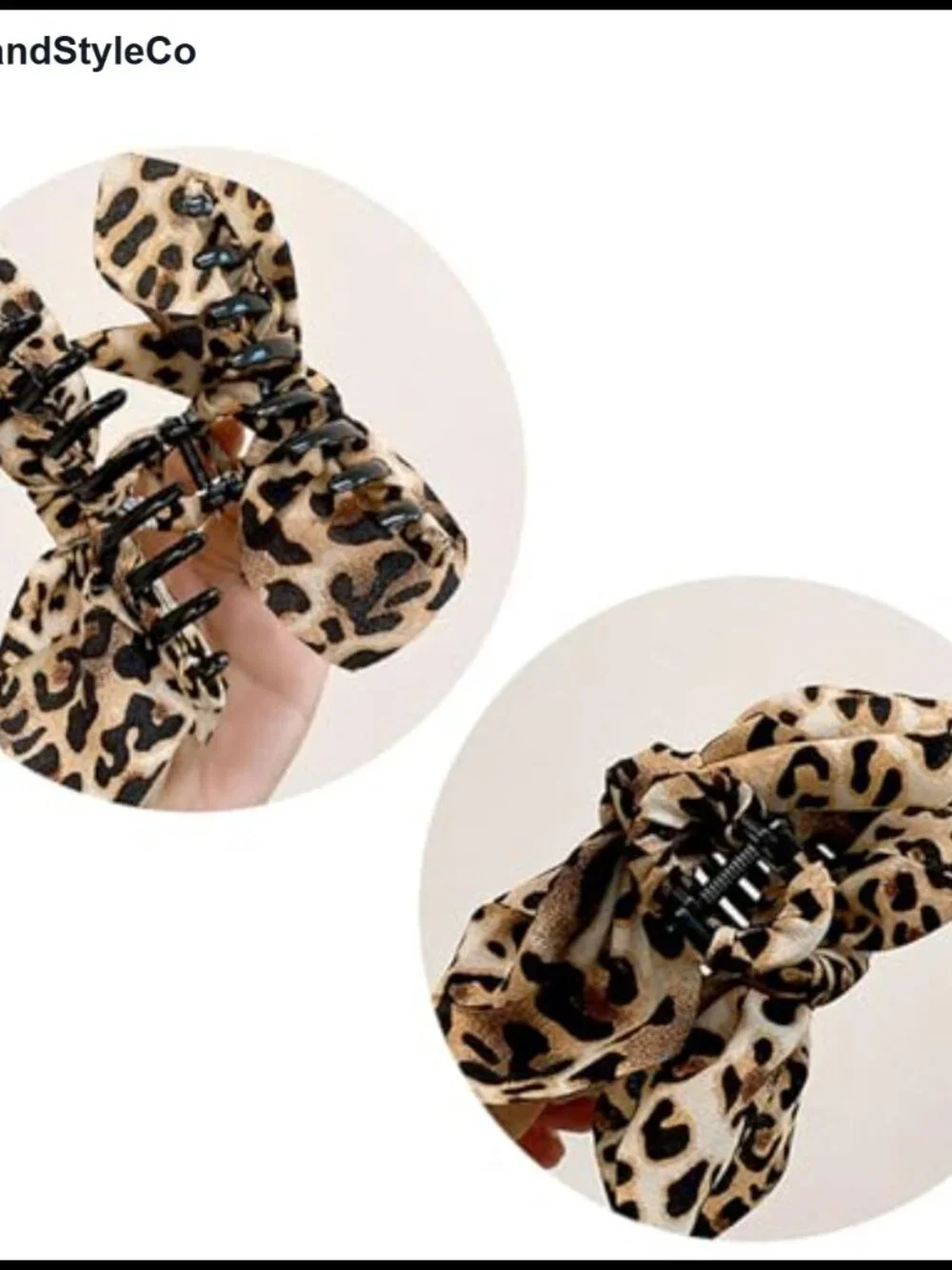 Leopard Hair Claw Clip for Thick Hair